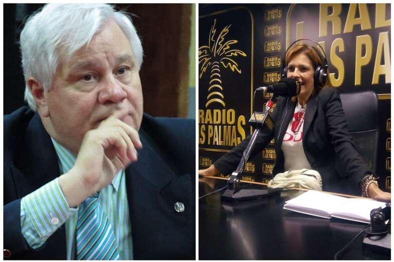 Imagen de archivo de los dos comunicadores distinguidos (Foto TA)